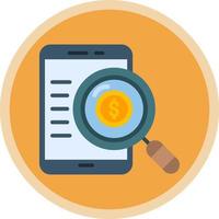 Money Forensics Vector Icon Design