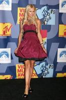 Paris Hilton in the Press Room at  the Video Music Awards on MTV at Paramount Studios in Los Angeles CA onSeptember 7 20082008 photo