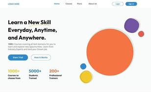 Website  Design that says'great talent'on it vector