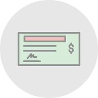 Cheque Vector Icon Design