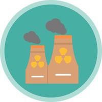 diseño de icono de vector de contaminación nuclear