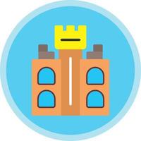 Castle Tower Vector Icon Design