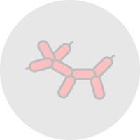 Balloon Dog Vector Icon Design