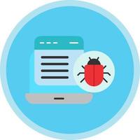Website Bug Vector Icon Design