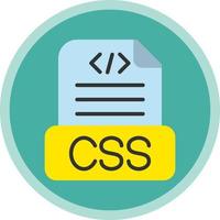 diseño de icono de vector de archivo css