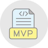 diseño de icono de vector mvp