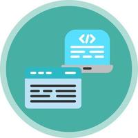 diseño de icono de vector de desarrollo frontend