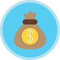 Money Bag Vector Icon Design