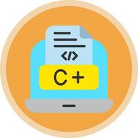 diseño de icono de vector de lenguaje de codificación