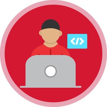 Programmer Vector Icon Design