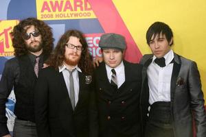 Fall Out Boy arriving at  the Video Music Awards on MTV at Paramount Studios in Los Angeles CA onSeptember 7 20082008 photo