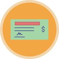 Cheque Vector Icon Design