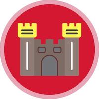 Castle Gate Vector Icon Design