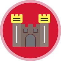 Castle Gate Vector Icon Design