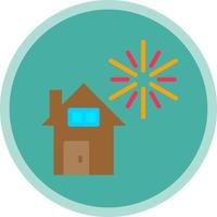 Home Fireworks Vector Icon Design