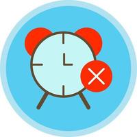 eliminar el diseño del icono del vector de alarma