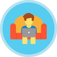 Working on Couch Vector Icon Design