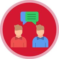 Face to Face Talk Vector Icon Design