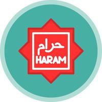 Haram Vector Icon Design