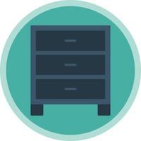 Filing Cabinet Vector Icon Design