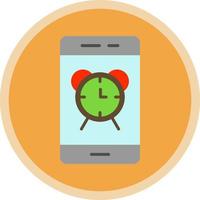 Smartphone Alarm Vector Icon Design