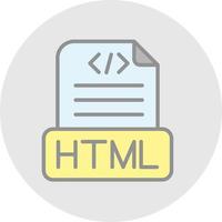 Html File Vector Icon Design