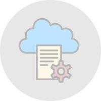 Cloud Storage Vector Icon Design