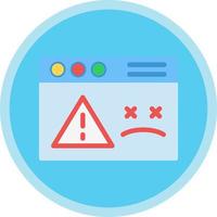 Website Dead Vector Icon Design