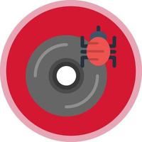 diseño de icono de vector de virus de cd