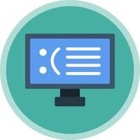 Blue Screen Vector Icon Design