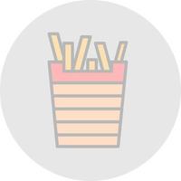 French Fries Vector Icon Design