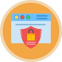 Website Security Vector Icon Design