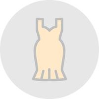 Cocktail Dress Vector Icon Design