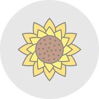 Sunflower Vector Icon Design