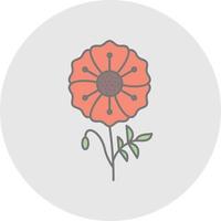 Poppy Vector Icon Design