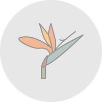 Bird Of Paradise Vector Icon Design