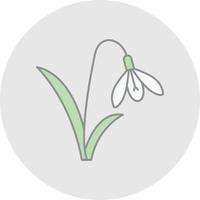 Snowdrop Vector Icon Design