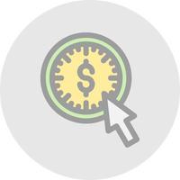 Pay Per Click Vector Icon Design