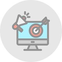 Marketing Goal Vector Icon Design