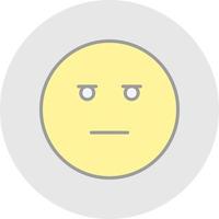 Expressionless Face Vector Icon Design