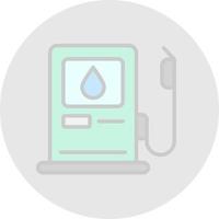 Fuel Station Vector Icon Design