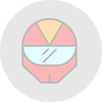 diseño de icono de vector de casco de carreras