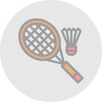 Badminton Vector Icon Design