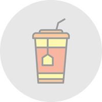 Ice Tea Vector Icon Design