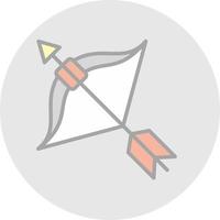 Bow Arrow Vector Icon Design