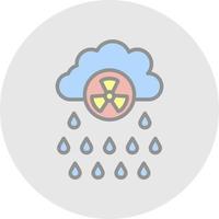 diseño de icono de vector de lluvia ácida