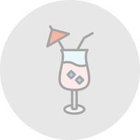 Pina Colada Vector Icon Design