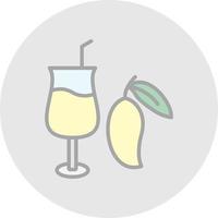 diseño de icono de vector de jugo de mango