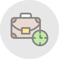 Work Time Vector Icon Design