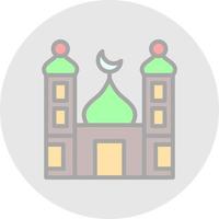 Small Mosque Vector Icon Design